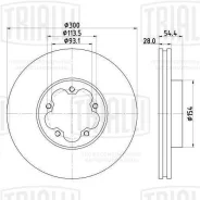 ���� ����. ��� �/� Ford Transit 06- �����. d=300 thk=28 PCD-5/113.5 ����� ����/��� Ford Transit 06- �����. d=300/ thk=28/ PCD-5/113.5 Trialli DF105105...