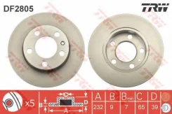 ���� ��������� ������ Skoda Octavia 1U_, Fabia I-II, VW POLO Sedan 2010- DF2805 TRW DF2805 DF2805 ����
