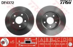 ���� ��������� ������ Ford Focus 1.4-2.0/TDCi 04 DF4372 TRW DF4372 DF4372 ����