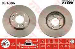 ���� ��������� ������ Mazda: 6 02-, 6 Hatchback 02-, 6 Station Wagon 02- TRW DF4386 DF4386 ����