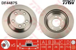 ���� ��������� ������ AUDI Q7 4L, VW Touareg 7L_, 7P5 DF4487S TRW DF4487S DF4487S ����