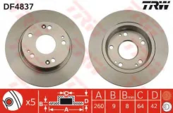 ���� ��������� ��� Honda Civic VII 2005 - 2005, Civic VIII 2005 Honda Civic IX 2012, Civic VII 2001 - 2005, Civic VIII 2005 TRW DF4837 DF4837 ����