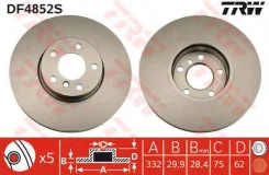 ���� ��������� �������� BMW X5 3.0si 07 DF4852S TRW DF4852S DF4852S ����