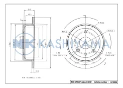 ���� ���������, ������ DF7381 257,8�10,5 4 ��� CH Lacetti 05-, Nubira 05- DW Lacetti 99-, Nubira 03- Baojun 610 14-, 630 11- Buick Excelle 04-14 Kashi...