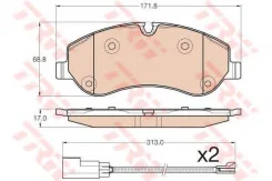 ������� �������� �������� Ford Transit 310-470 12 GDB1967 TRW GDB1967 GDB1967 ����