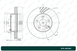 ���� ��������� ������������� ������������� G-brake GFR-20723R ������ Gbrake GFR20723R GFR20723R ����