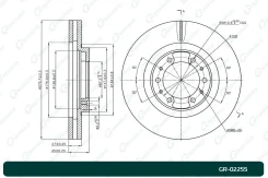 ���� ��������� ������������� G-brake GR-02255 Gbrake GR02255 GR02255 ����