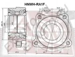 ��������� �������� ������� Honda Odyssey RA1 1994-1997 ASVA HNWH-RA1F HNWHRA1F ����