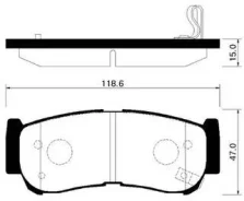 ������� ��������� Hyundai Santa FE 05-, Strarex 03MY 03-07, H-1 03-07 HSB HP0032 HP0032 ����