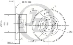���� ��������� �������� DF4150 303x26 5 ��� MB ML230-430 W163 98-05 JD JBD0008 JBD0008 ����