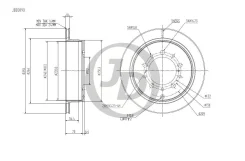 ���� ��������� ������ DF4965S 345x18 TO Land Cruiser J200 07- LE 570 URJ 07- JD JBD0090 JBD0090 ����