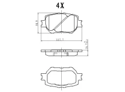 ������� ���������, �������� D2193H TO Altezza 1# 01-05, Mark 11# 00-, Crown 17# 99-, Progres/Brevis 01- JD JBP0049 JBP0049 ����