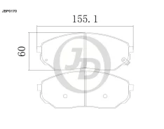 ������� ���������, �������� D11130M Hyundai Santa Fe II CM 10-, KIA Sorento JC, XM 02- JD JBP0170 JBP0170 ����