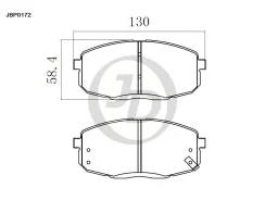 ������� ���������, �������� D11163M KI Carens II 02-, X-Trek Changan Eado Plus 2023 - JD JBP0172 JBP0172 ����