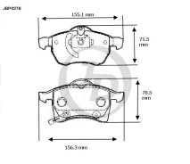 ������� ���������, �������� GDB1350 OP Astra F 03-05, Astra G 98-05, Zafira 98- JD JBP0276 JBP0276 ����