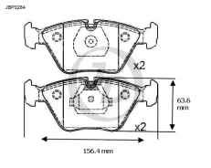 ������� ���������, �������� GDB916 BMW 3 92-, 5 86-97, 7 86-94, Z3 97-03 JD JBP0284 JBP0284 ����