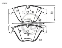 ������� ���������, �������� GDB1498 BMW 3/5/7 E90, E60, E65 JD JBP0283 JBP0283 ����