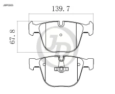 ������� ���������, ������ GDB1502 BMW 5 E60, 7 E65, X5 E70, X6 E71 JD JBP0303 JBP0303 ����