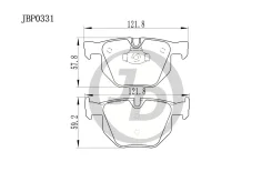 ������� ���������, ������ GDB1727 BMW 5 JD JBP0331 JBP0331 ����