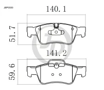 ������� ���������, ������ GDB1643 MB GL-Class 06-, M-Class 05-, R-Class 06- JD JBP0333 JBP0333 ����