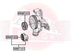 ����� ����� ���������� Mercedes BENZ ASVA MBBP-003 MBBP003 ����