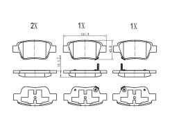 ������� ���������, ������ D2239MH TO Avensis _T25# 03-, Estima _R50/55 06-, Corolla Verso _R10 04- JD JBP0364 JBP0364 ����