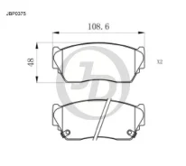 ������� ���������, �������� D1215M NI March K11 97-99, Presea R10/PR10 96-, March CK11 92-02 JD JBP0375 JBP0375 ����