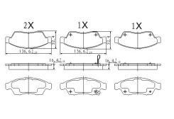 ������� ���������, �������� HO Civic Hybrid ES9 FD3 sep 00- JD JBP0409 JBP0409 ����