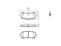 ������� ���������, ������ HO Pilot YF3/4 09-, MDX 07-, Odyssey 11- JD JBP0414 JBP0414 ����
