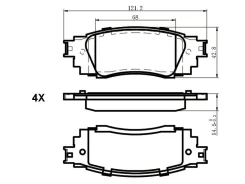 ������� ���������, ������ LE NX200/200T/300H _Z10/15 07-, RX200T AGL20/25 09-, RX350 GGL25 09-, GX450H GYL25 09- TO Alphard/Vellfire _H30W 01- JD JBP0...