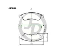 ������� ��������� �������� ������ CI Jumper 06- PE Boxer 06- FI Ducato 06- JD JBP0435 JBP0435 ����
