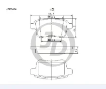 ������� ��������� �������� ������ RE Kangoo 08- JD JBP0434 JBP0434 ����