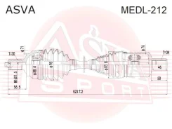 ������ �������� ����� Mercedes BENZ E-Class W212 S212 / CLS C218 X218 ASVA MEDL-212 MEDL212 ����