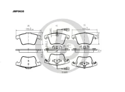 ������� ��������� ��������, �������� Volkswagen Mutivan V 16 06-09 D1174 JD JBP0635 JBP0635 ����