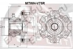 ������� ������ Mitsubishi Pajero III V75W ASVA MTWH-V75R MTWHV75R ����