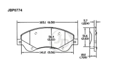 ������� ��������� �������� ��������, �������� FORD Transit VII 2006-2014 JD JBP0774 JBP0774 ����