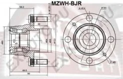 ������� ������ Mazda Familia BJ 1998-2004 ASVA MZWH-BJR B4552615X, B4552615XA, B4552615XB ����
