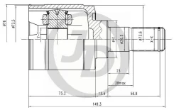 ���� ���������� HY Elantra HD 06- JD JCN0182 JCN0182 ����