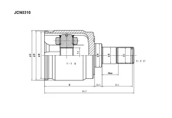 ���� ���������� HO CR-V RD 98-, Civic 87- JD JCN0310 JCN0310 ����