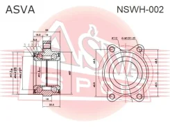 ������� Nissan Elgrand 2002-2010 ASVA NSWH-002 NSWH002 ����