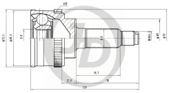 ���� ������� ABS SU017A43 SZ Swift 1.3 2/4WD 00- JD JCT0041A JCT0041A ����