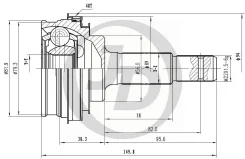 ���� ������� ABS TO010A48 TO Spacio 96-01, Corsa 90-99, Raum 97- JD JCT0047A JCT0047A ����