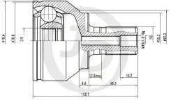 ���� ������� FO Focus CB4 2008-2011, Focus C-Max JD JCT0255 JCT0255 ����