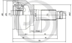 ���� ������� MA 3 BL 2008-2013 1,6 Z6 105 JD JCT0283 JCT0283 ����
