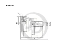 ���� ������� ��� ABS MA 6 GH 2007-2012 2,0 LF17 147 JD JCT0301 JCT0301 ����