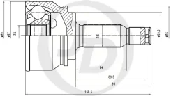 ���� ������� MI Outlander CU#W, CW#W 03-12 JD JCT0312 JCT0312 ����