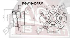 ������� ������ � ��������� ������� ��� Peugeot 407 6D 2004 ASVA PGWH-407RM PGWH407RM ����