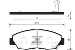 ������� ��������� ��������, �������� HO CR-V RD1/2 ATM 95-, Civic EN2 00-, Civic FG1 Sangsinbrake SP1109 SP1109 ����