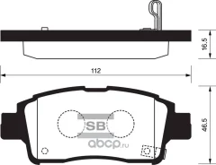 ������� �������� �������� Toyota Yaris 1.0i/1.3i/1.5WTi/1.4D 99-01 SP1230 Sangsinbrake SP1230 SP1230 ����