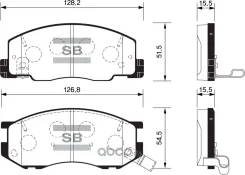 ������� ��������� ��������, �������� TO Lite/TownAce #R4#/#R5#, Estima TCR1#W/TCR2#W Sangsinbrake SP1433 SP1433 ����